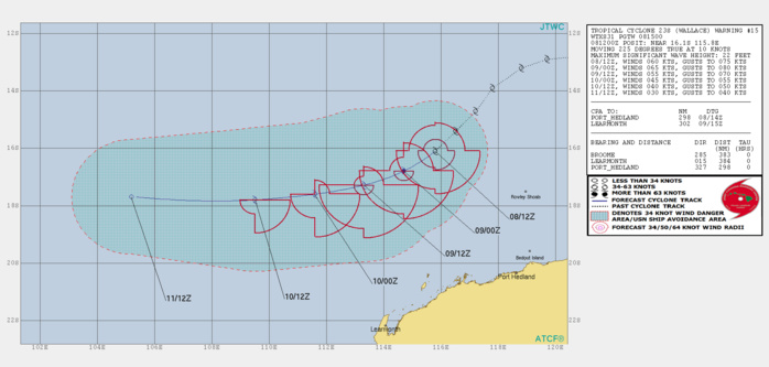 WARNING 15/JTWC WARNING 15/JTWC