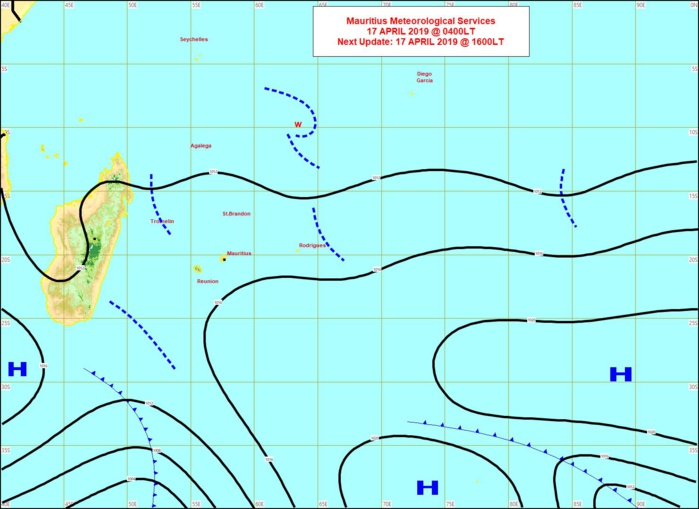 Carte étallie à 04h ce matin. MMS Carte étallie à 04h ce matin. MMS