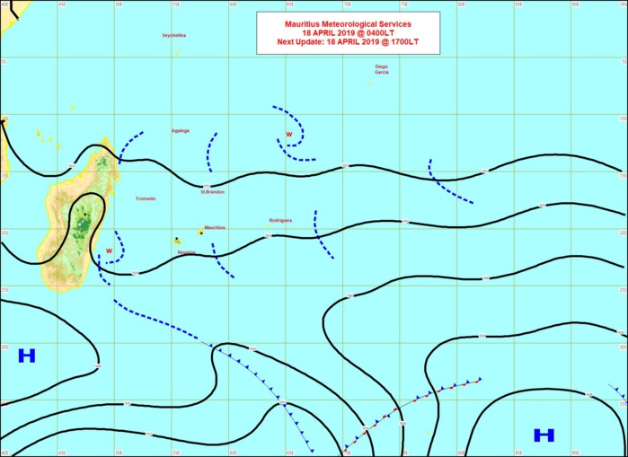 Carte établie à 04heures. MMS Carte établie à 04heures. MMS