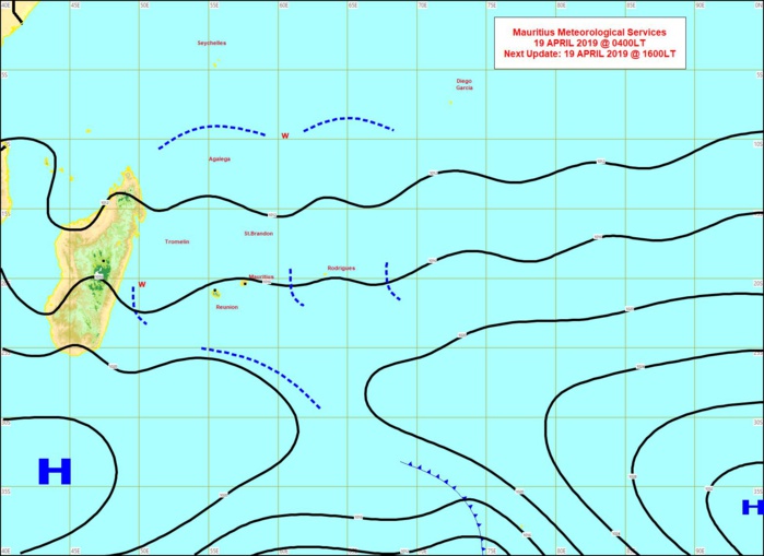 Carte établie à 04heures. MMS Carte établie à 04heures. MMS