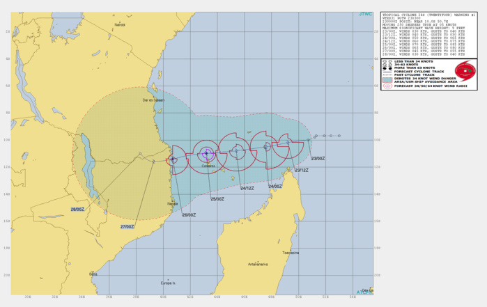 WARNING 1/JTWC