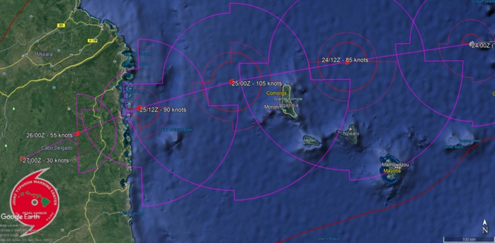 TC KENNETH(24S): FORECAST CLOSEST POINT OF APPROACH TO GRANDE COMORE TC KENNETH(24S): FORECAST CLOSEST POINT OF APPROACH TO GRANDE COMORE