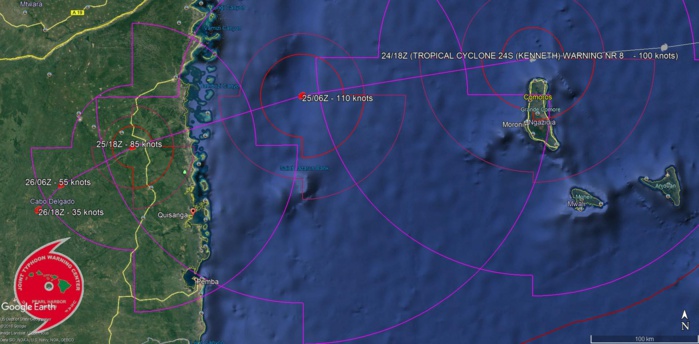 TRACKING 15/20KM NORTH OF GRANDE COMORE AND APPROACHING MOZAMBIQUE TRACKING 15/20KM NORTH OF GRANDE COMORE AND APPROACHING MOZAMBIQUE