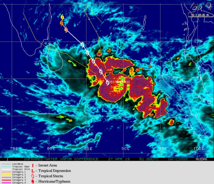 TC 01B: WARNING 1 TC 01B: WARNING 1