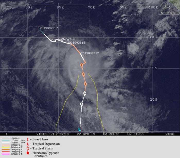 TC 25S: WARNING 16/JTWC
