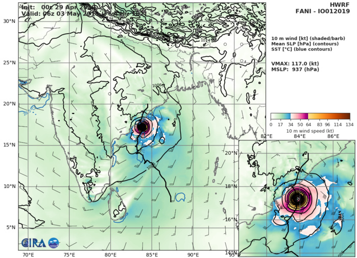 HWRF AT 00UTC: 117KT AT +102H