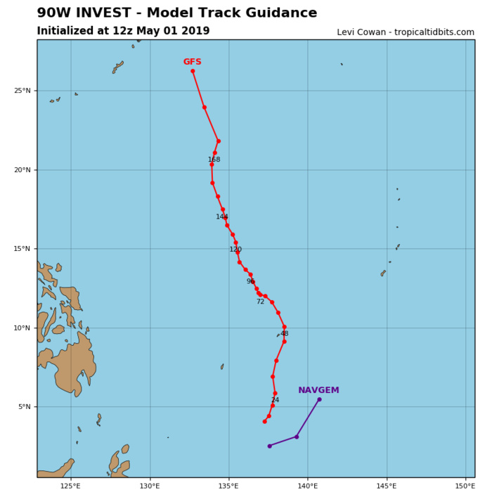 GUIDANCE FOR INVEST 90W GUIDANCE FOR INVEST 90W