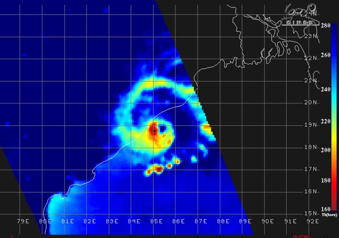 Le Super Cyclone FANI(01B): vents très violents filmés à PURI ( VIDEO SUR PLACE)