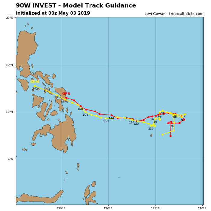 GUIDANCE FOR INVEST 90W GUIDANCE FOR INVEST 90W