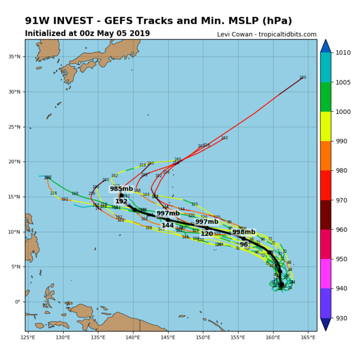 GUIDANCE(MODELS) FOR INVEST 91W