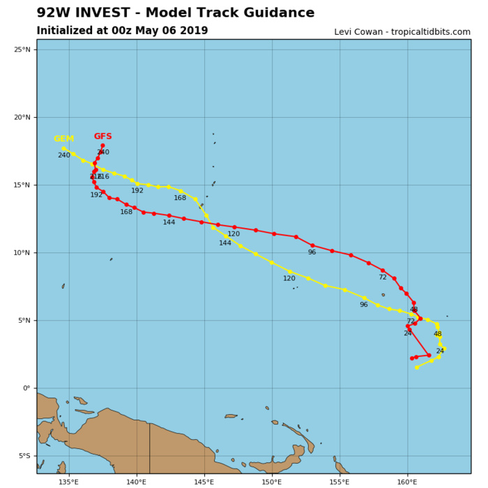 GUIDANCE(MODELS) FOR INVEST 92W GUIDANCE(MODELS) FOR INVEST 92W