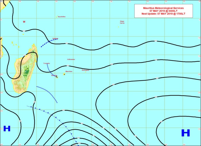 Carte établie à 4heures ce matin. MMS Carte établie à 4heures ce matin. MMS