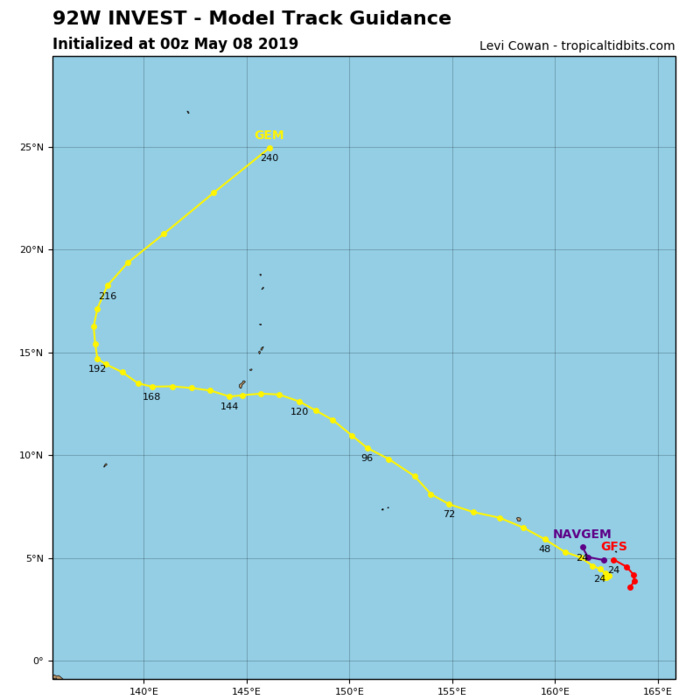 GUIDANCE(MODELS) FOR INVEST 92W GUIDANCE(MODELS) FOR INVEST 92W