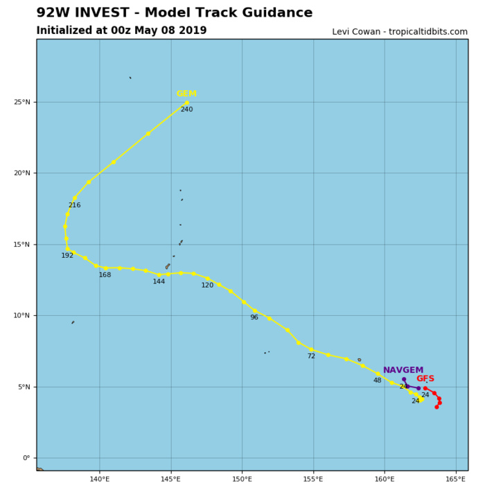 GUIDANCE(MODELS) FOR INVEST 92W