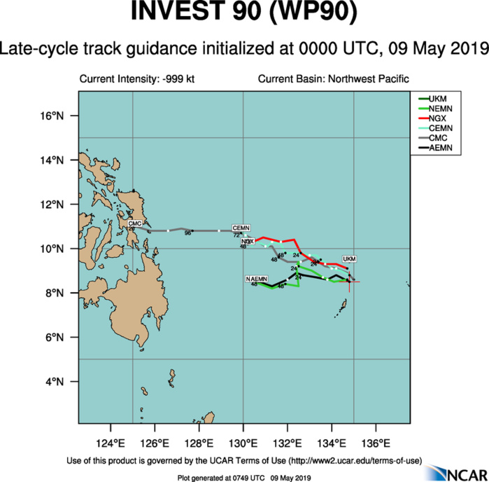 GUIDANCE(MODELS) FOR 90W GUIDANCE(MODELS) FOR 90W