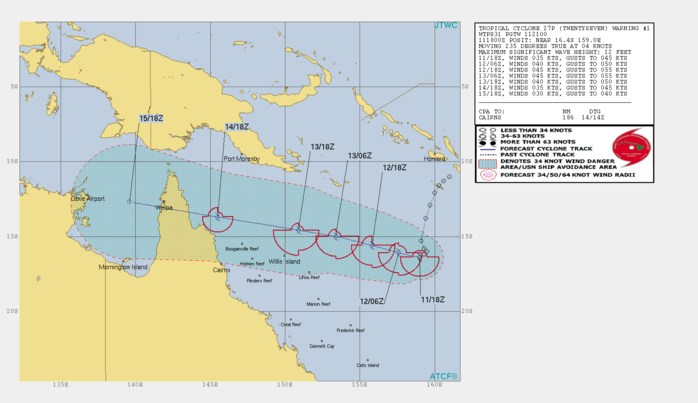 WARNING 1/JTWC