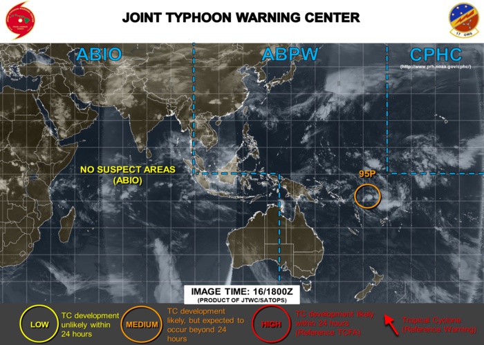 95P northeast of Vanuatu: may intensify a bit next 48 hours
