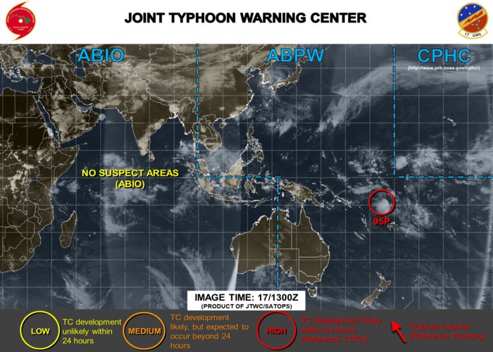 INVEST 95P IS UPGRADED TO HIGH FOR THE NEXT 24HOURS