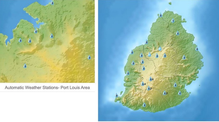 04h: pluies sur les dernières 24heures: rien de significatif, pluies très faibles. MMS