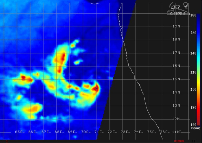 0231UTC: MICROWAVE DATA DEPICT A DEVELOPING EYE FEATURE