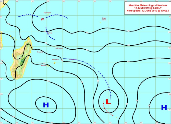 Analyse de surface ce matin. MMS