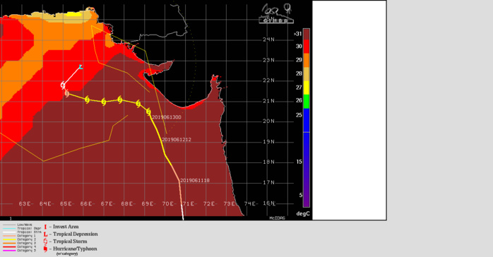 Le carburant du cyclone est bien là avec des eaux de 31° en surface. Le carburant du cyclone est bien là avec des eaux de 31° en surface.