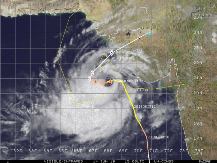 DOWNGRADED TO A CATEGORY 1 CYCLONE