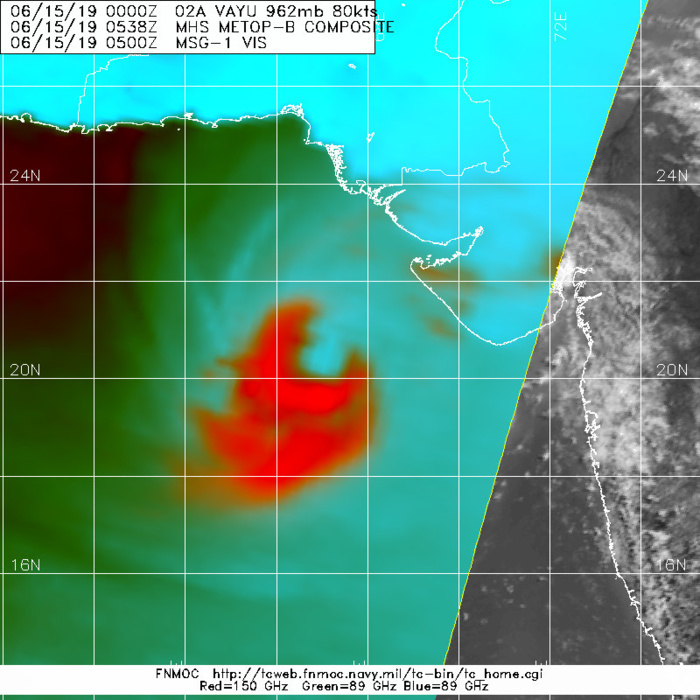 0538UTC: NORTHERN QUADRANT SUFFERING FROM DRY AIR ENTRAINMENT