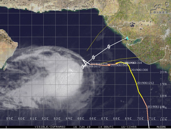 Intensity is forecast to fall below 35knots after 24hours