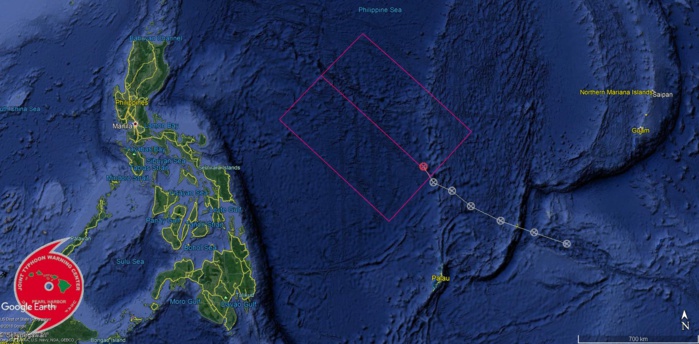 INVEST 95W is likely to develop into a tropical depression within 24/48hours. TCFA issued by the JTWC