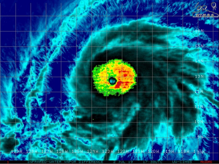 BARBARA(02E) already a category 4 US is showing a rather impressive satellite signature