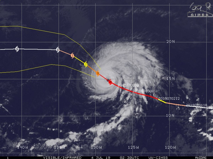 INTENSITY IS FORECAST TO FALL BELOW 35KNOTS AFTER 72H