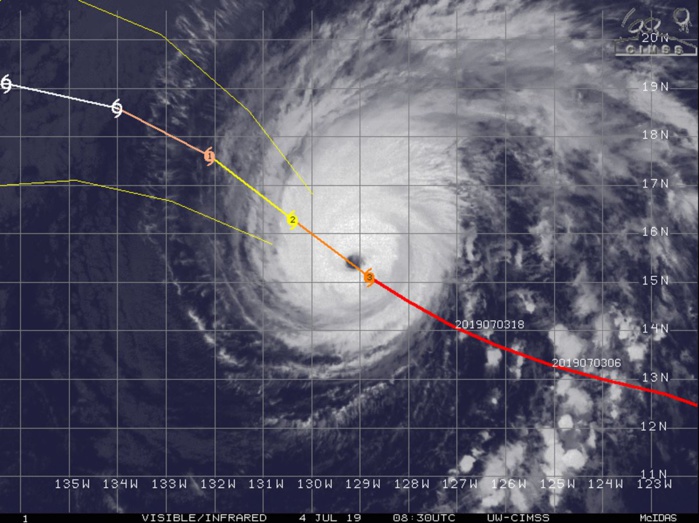 INTENSITY IS FORECAST TO FALL BELOW 35KNOTS AFTER 72H