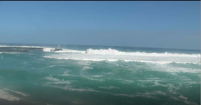 La houle ce matin aux Roches Noires. METEO REUNION La houle ce matin aux Roches Noires. METEO REUNION