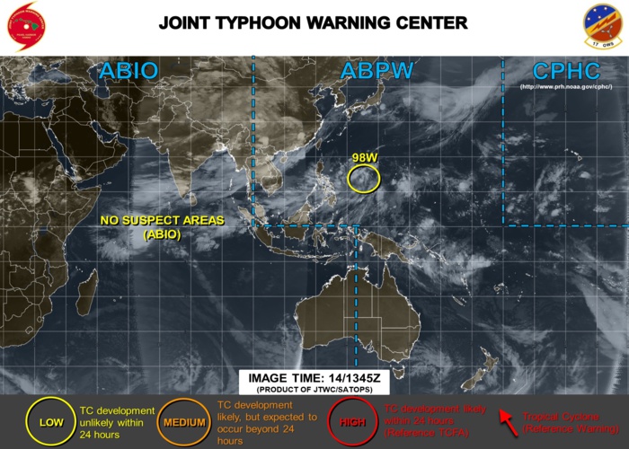 INVEST 98W: gradual intensification possible next 48/72hours  INVEST 98W: gradual intensification possible next 48/72hours