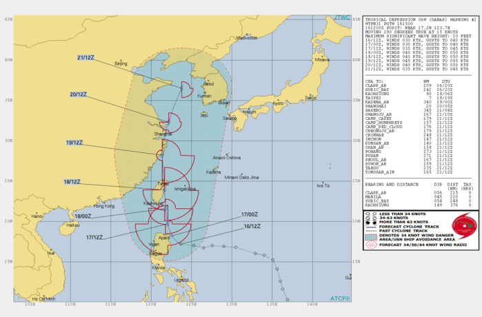 WARNING 2/JTWC. PEAK INTENSITY OF 45KNOTS IS FORECAST IN 72H WARNING 2/JTWC. PEAK INTENSITY OF 45KNOTS IS FORECAST IN 72H