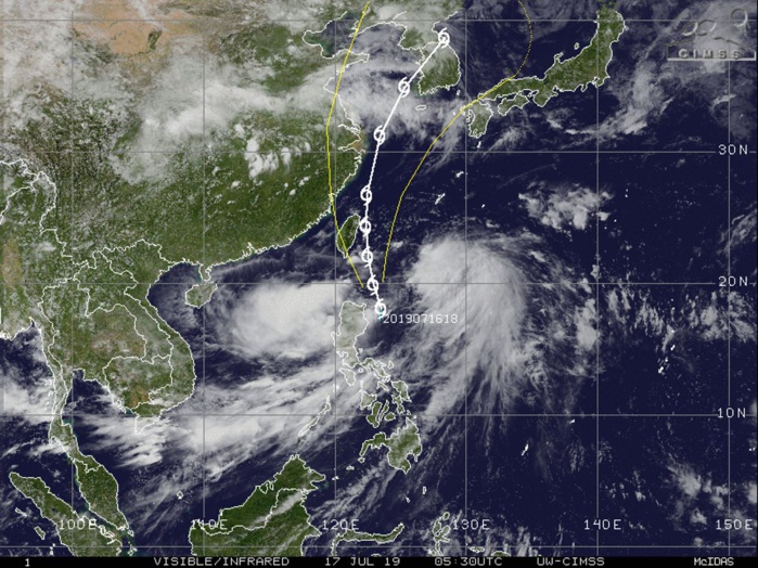 TS DANAS(06W) still poorly organized with a fully exposed center
