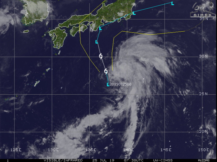 WARNING 2. FORECAST PEAK INTENSITY OF 35KNOTS WITHIN THE NEXT 24H.