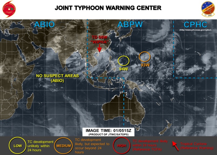 INVEST 93W UPGRADED TO MEDIUM