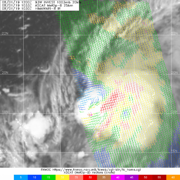 INVEST 93W: 01/1033UTC