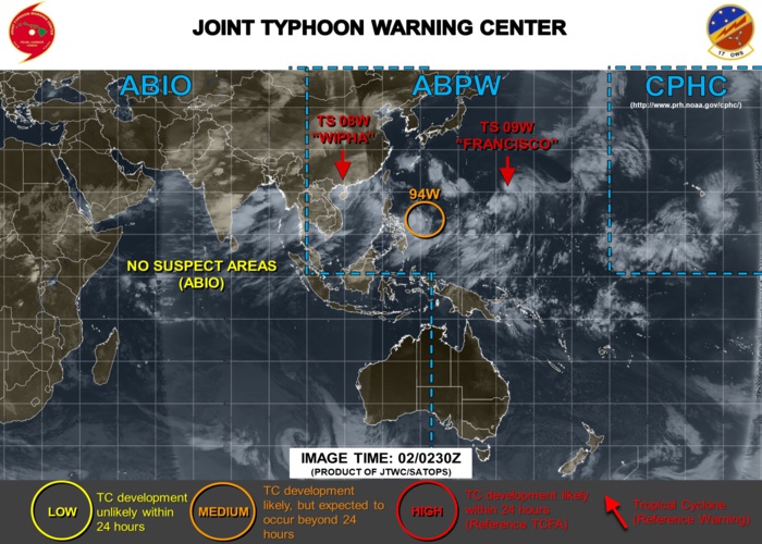 INVEST 94W IS UPGRADED TO MEDIUM
