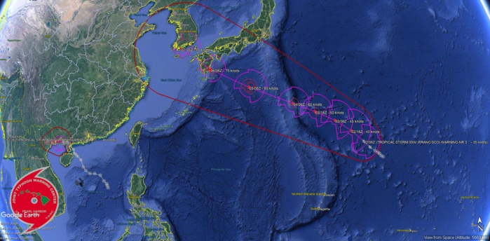 WIPHA(08W) probably peaking at 40knots, FRANCISCO(09W) under close monitoring, 94W MEDIUM WIPHA(08W) probably peaking at 40knots, FRANCISCO(09W) under close monitoring, 94W MEDIUM
