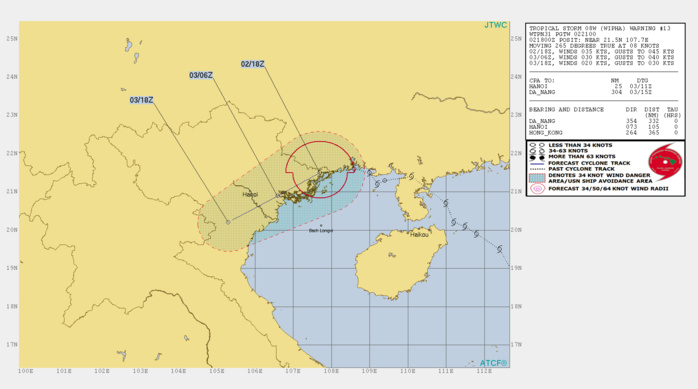08W: WARNING 13 08W: WARNING 13