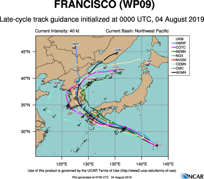 09W: TRACK GUIDANCE 09W: TRACK GUIDANCE