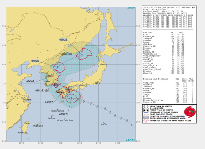 09W: WARNING 16. 09W: WARNING 16.
