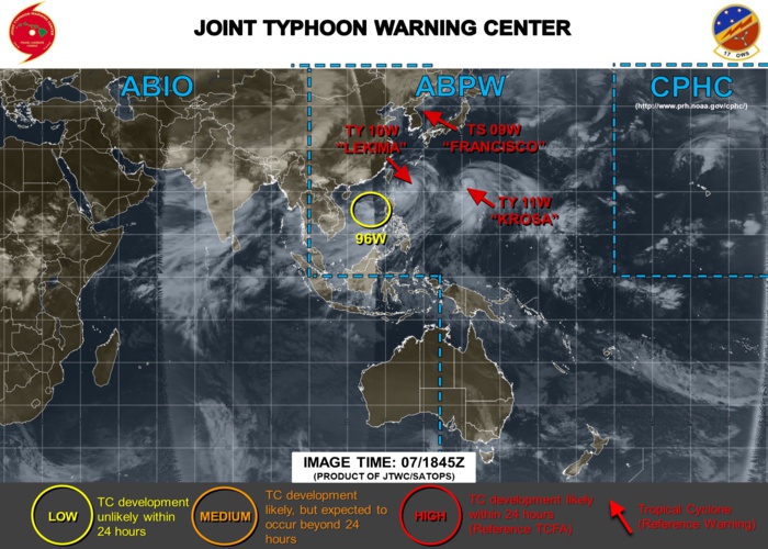 INVEST 96W: DOWNGRADED TO LOW INVEST 96W: DOWNGRADED TO LOW