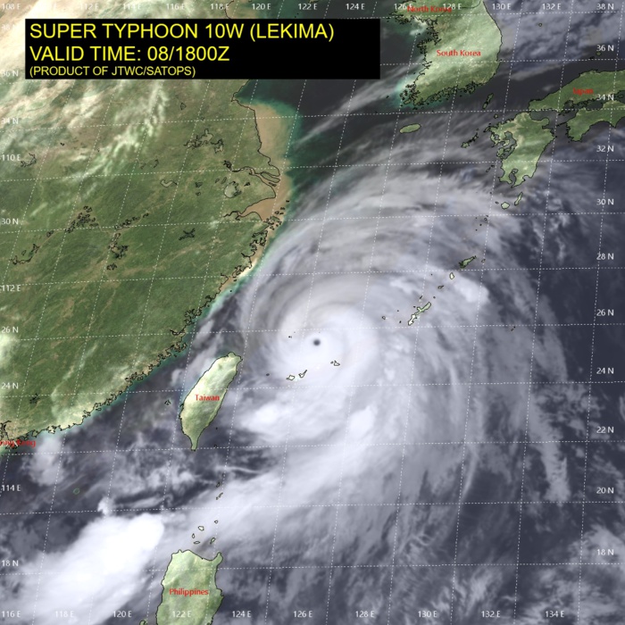 08/18UTC LEKIMA(10W)