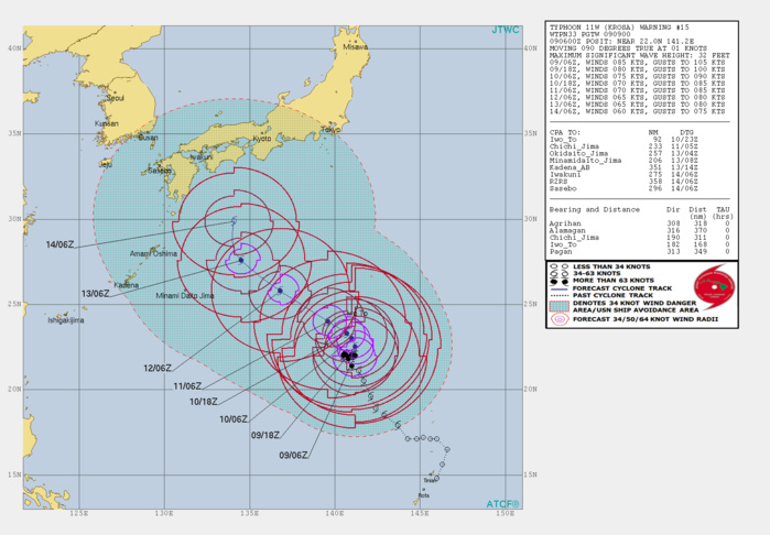 KROSA(11W): WARNING 15. FORECAST TO WEAKEN STEADILY NEXT 5 DAYS WHILE APPROACHING SOUTHERN JAPAN KROSA(11W): WARNING 15. FORECAST TO WEAKEN STEADILY NEXT 5 DAYS WHILE APPROACHING SOUTHERN JAPAN