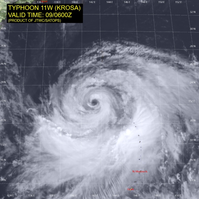 09/06UTC. KROSA(11W) 09/06UTC. KROSA(11W)