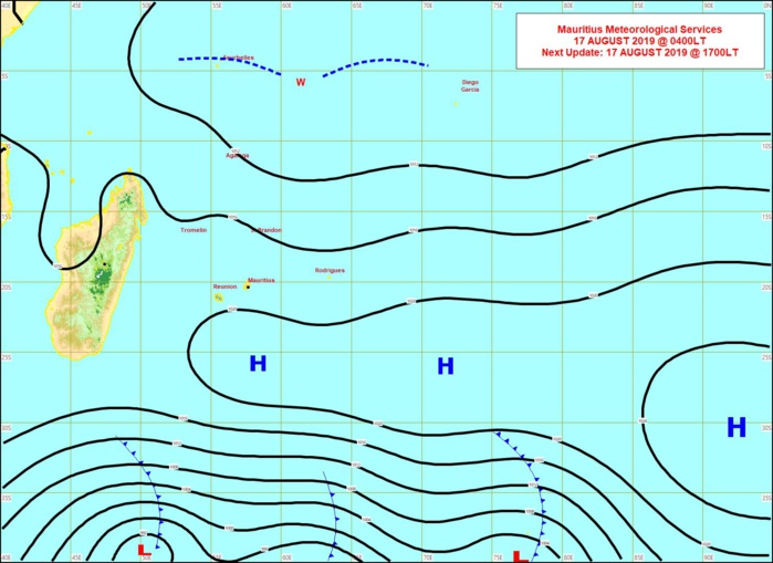 Les perturbations polaires circulant au Sud de 40°Sud générent de puissants trains de houle qui finissent par toucher les côtes des Mascareignes Dimanche et Lundi. MMS Les perturbations polaires circulant au Sud de 40°Sud générent de puissants trains de houle qui finissent par toucher les côtes des Mascareignes Dimanche et Lundi. MMS
